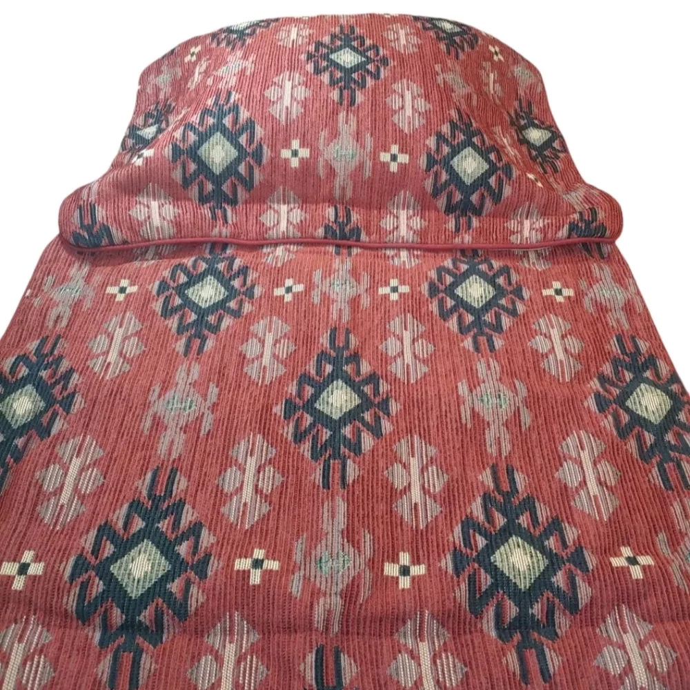 Thomasville Aztec Southwestern Tapestry 2 Pillow Shams Quilted Red 25.5
